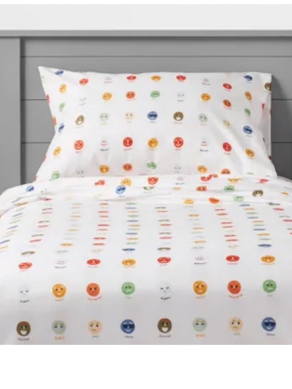 Pillowfort Target Emotion Emoji Microfiber 4pc Full Size Sheet Set NEW W/ TAG